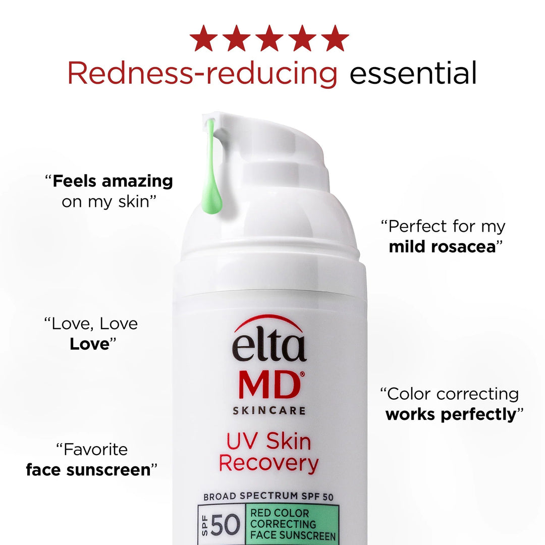 UV Skin Recovery Red Color Correcting Green Tint Broad Spectrum SPF 50