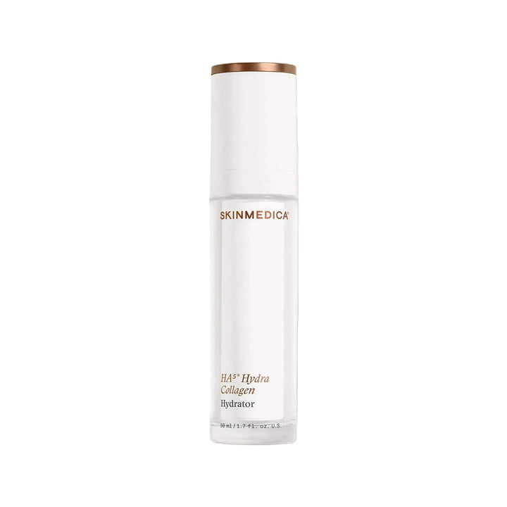 SKINMEDICA HA2 Hydra Collagen Hydrator bottle on a beige background